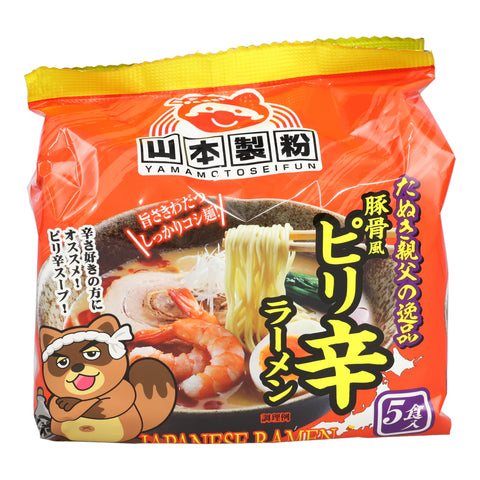 Pirikara Tanuki's Best Spicy Ramen (5 Packages)